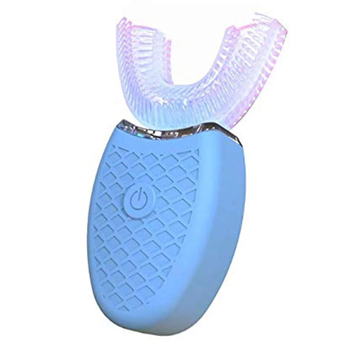 Spazzolino Ad Ultrasuoni Automatico, Spazzolini ad Ultrasuoni a 360 ° Spazzolino Elettrico e Kit di Sbiancamento dei Denti, Spazzolino da Denti per Ricarica (Blu)