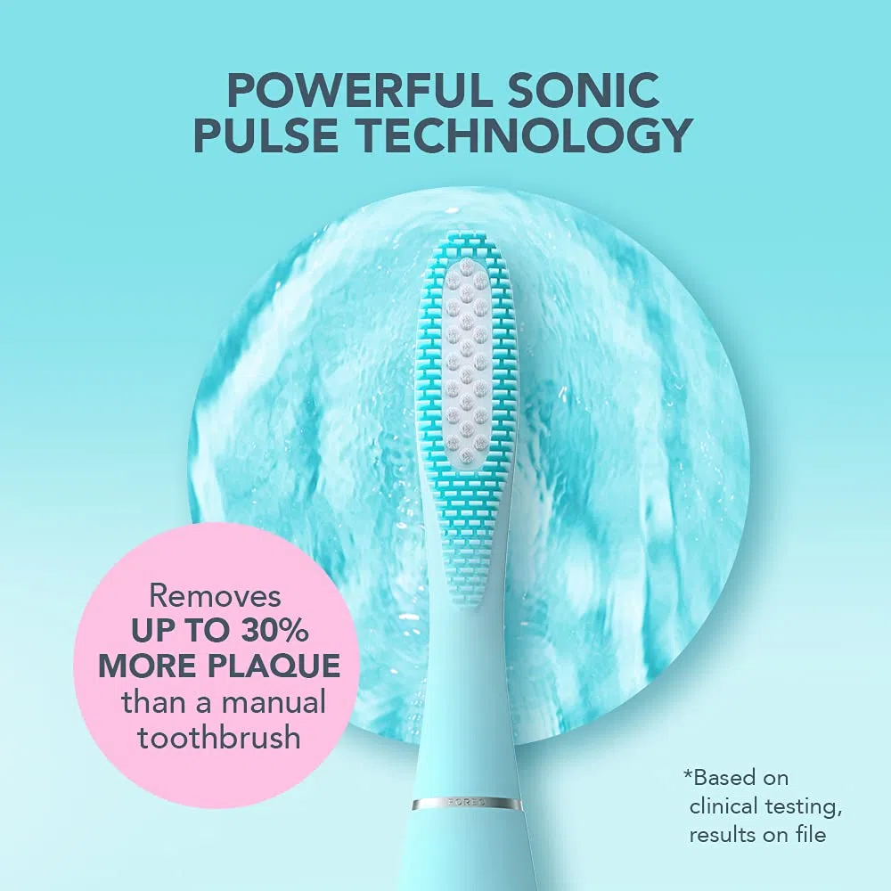 FOREO ISSA 3: Spazzolino elettrico sonico 4 in 1 per denti, gengive, guance e lingua. Sbiancante denti, pulizia efficace. Spazzolino da viaggio impermeabile. Garanzia 2 anni.