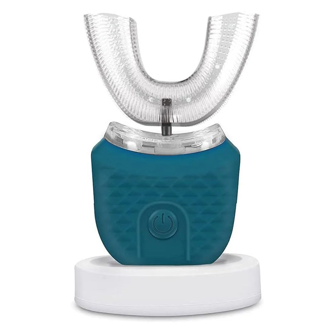 Spazzolino Ad Ultrasuoni Automatico, Spazzolini ad Ultrasuoni a 360 ° Spazzolino Elettrico e Kit di Sbiancamento dei Denti, Spazzolino da Denti per Ricarica, IPX7 Impermeabile (blu navy)