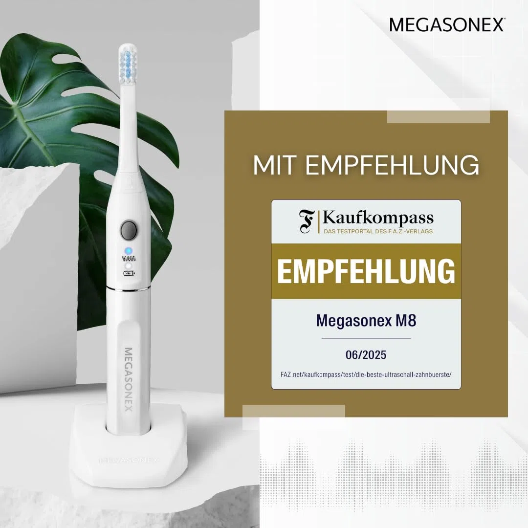Ultrasonex Megasonex M8 - Spazzolino da denti bianco