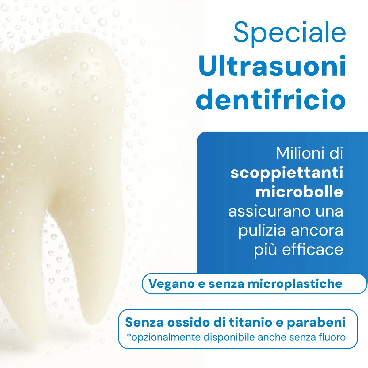 emmi-dent Metallic Spazzolino Elettrico a Ultrasuoni (Kit Base Blu) I Pulizia dei Denti Ottimale Senza Sfregare I Durata della Batteria Fino a 12 Giorni